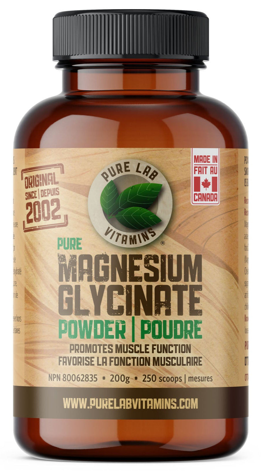 PURE LAB Magnesium Glycinate Powder (200 gr)