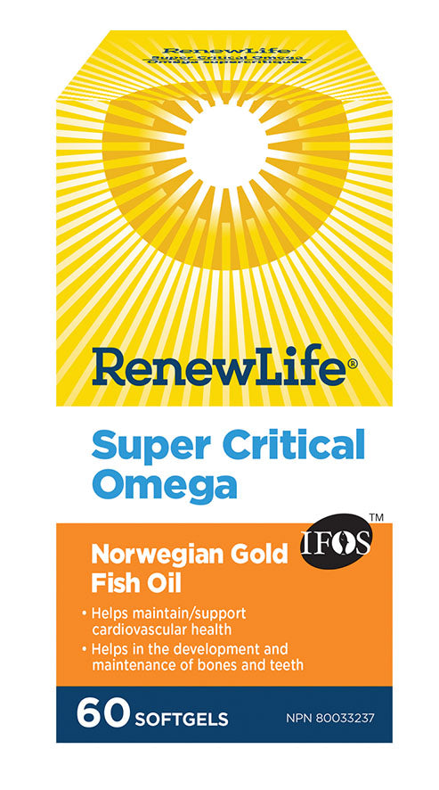 RENEW LIFE Super Critical Omega (Norweigan Gold - 60 sgels)