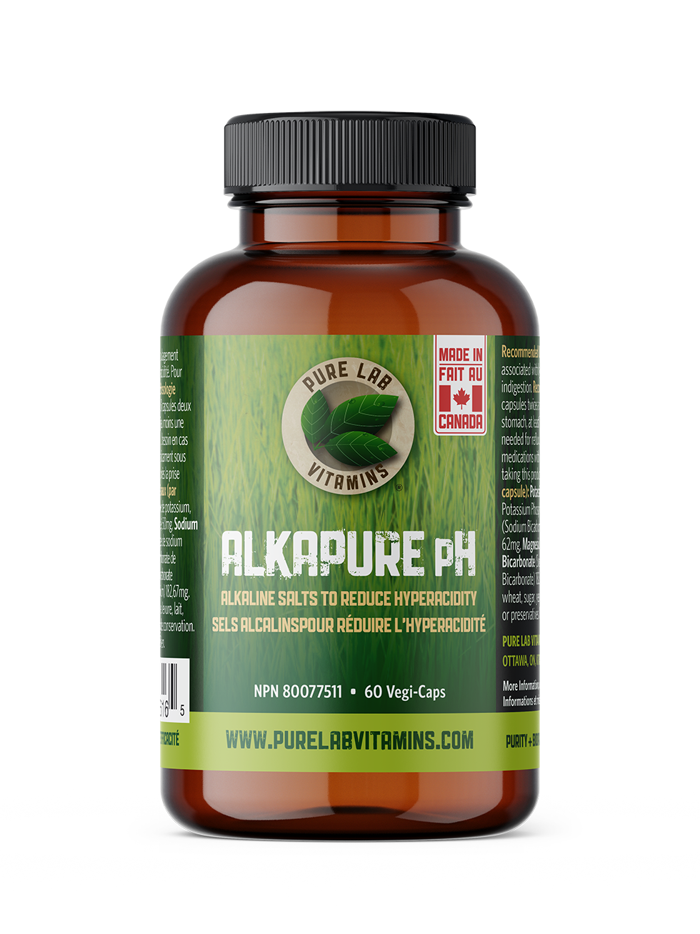 PURE LAB VITAMINS ALKAPURE pH (60 veg caps)