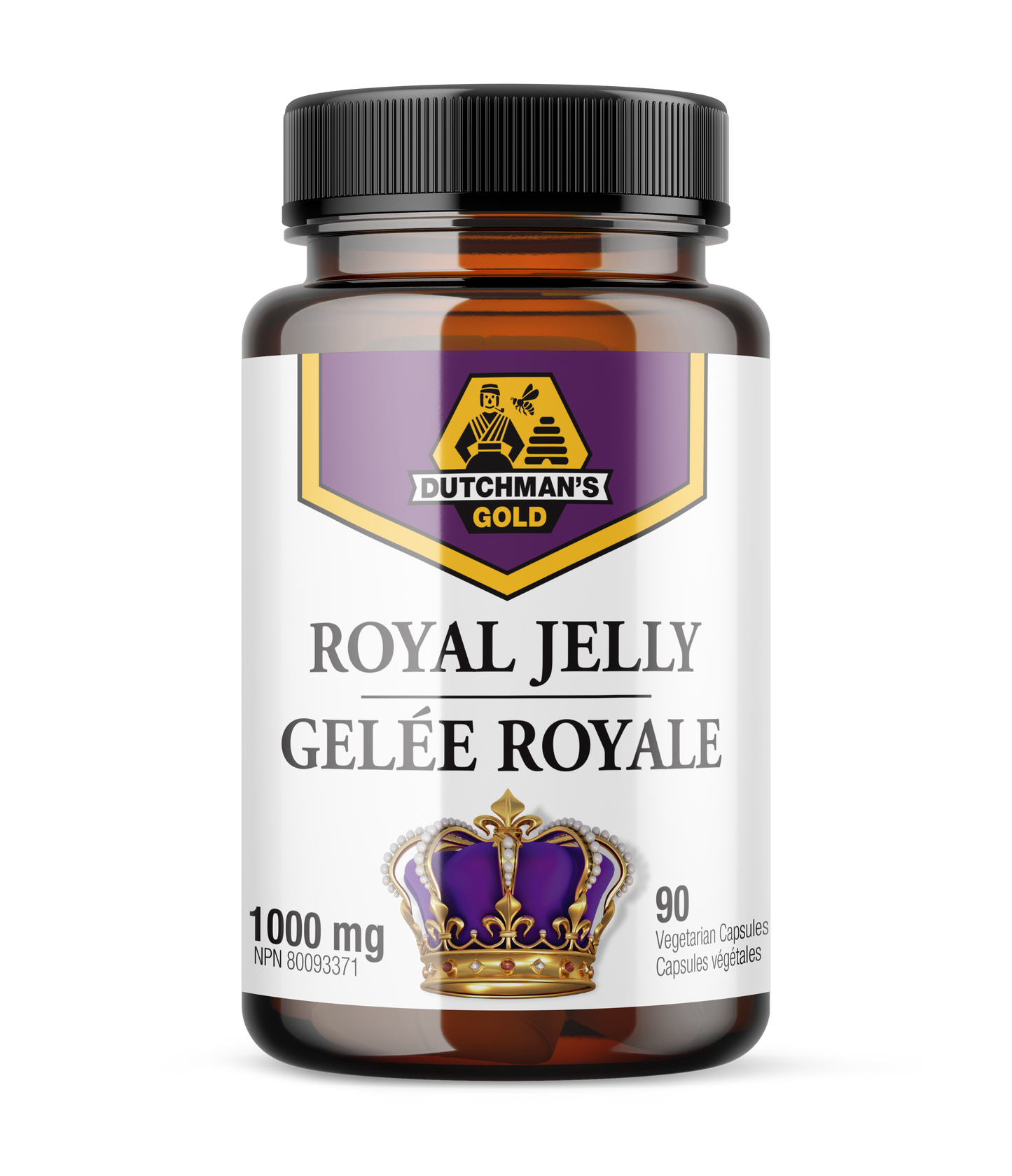 DUTCHMAN'S GOLD Royal Jelly Capsules (1000 mg - 90 Cap)